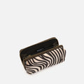 Mider monedero grande efecto ante y estampado animal print 
