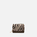 Mider monedero pequeño efecto ante y estampado animal print 