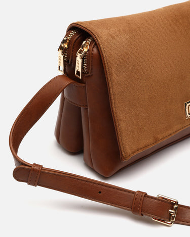Richa bolso bandolera combinado con solapa efecto ante 