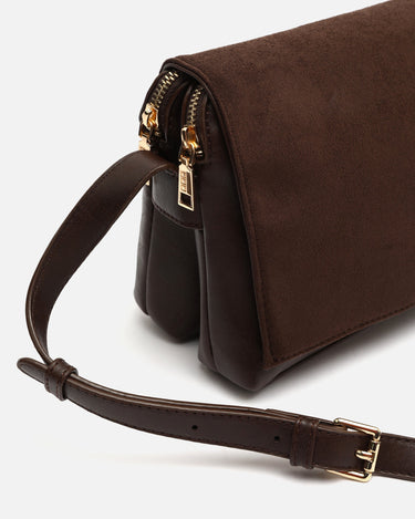 Richa bolso bandolera combinado con solapa efecto ante 