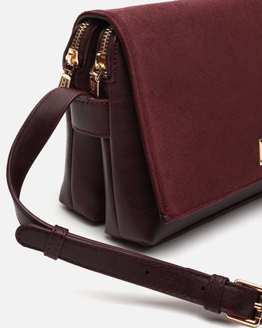Richa bolso bandolera combinado con solapa efecto ante 