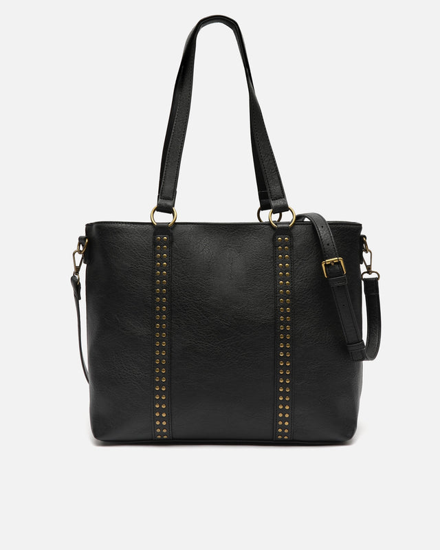 Mampini bolso shopper grande con asa bandolera extraíble y detalles metálicos