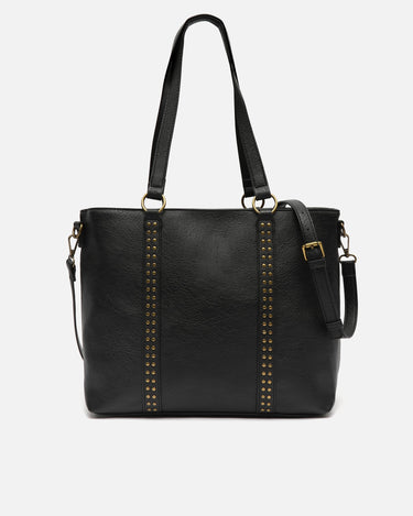 Mampini bolso shopper grande con asa bandolera extraíble y detalles metálicos 