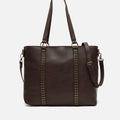 Mampini bolso shopper grande con asa bandolera extraíble y detalles metálicos 