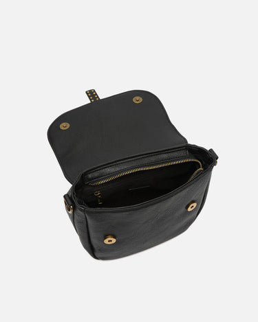 Mampi bolso bandolera pequeño con solpa y detalles metálicos 