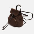 Eliza-2 mochila pequeña de pana con solapa 