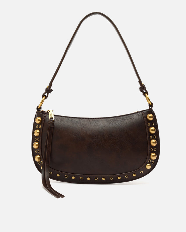 Maden bolso de hombro pequeño con detalles metálicos
