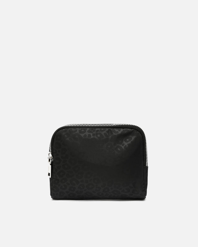 Pardi piccolo beauty case in nylon con stampa animalier