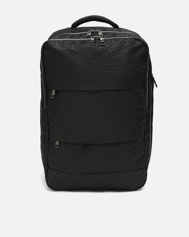 Pardi mochila de viagem em nylon com padrão animal print e compartimento para portátil de 15,6 polegadas