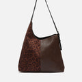 Belba bolso hobo efeco ante y estampado animal print  