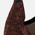 Belba bolso hobo efeco ante y estampado animal print  