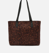 Belbu bolso shopper grande efecto ante animal print 