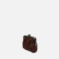 Belbi portamonedas con cierre de boquilla y estampado animal print 