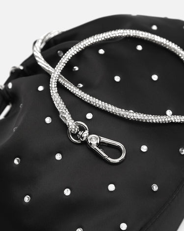 Cristal bolso de fiesta pequeño con detalles strass 