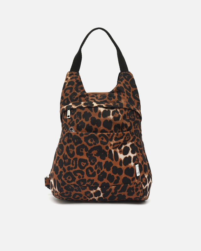 Mochila antirroubo Coroya com padrão animal print