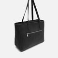 Sona portaordenador estilo shopper de 14 pulgadas con detalles metálicos 