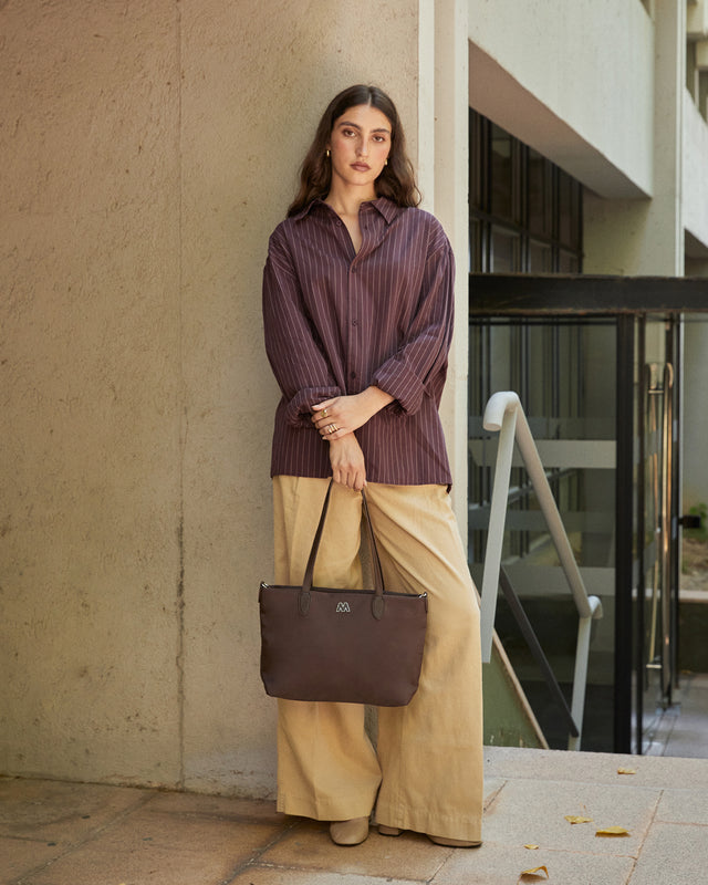 Geran nylon shopper bag with removable shoulder strap