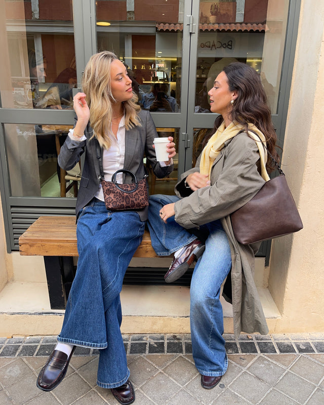 Jasumin bolso tote de fiesta animal print y asa bandolera extraíble