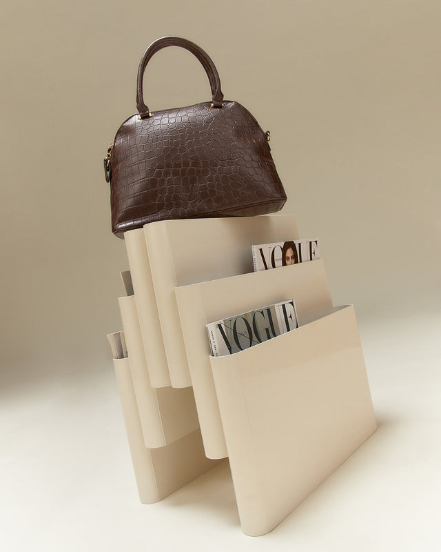 Denixa-1 animal print bowling bag with removable shoulder strap