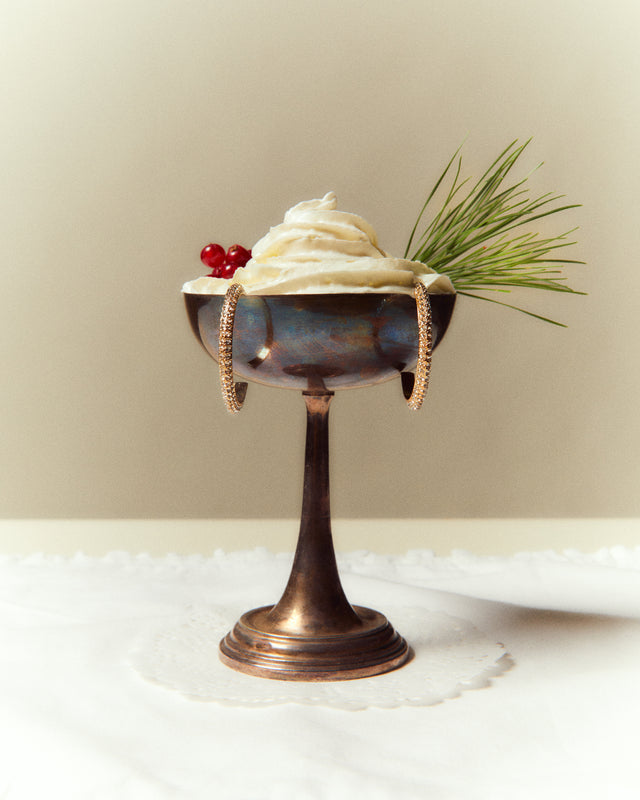 Miori pendientes de aro con strass