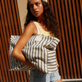Playa Bolsa para la playa grande con estampado jacquard 