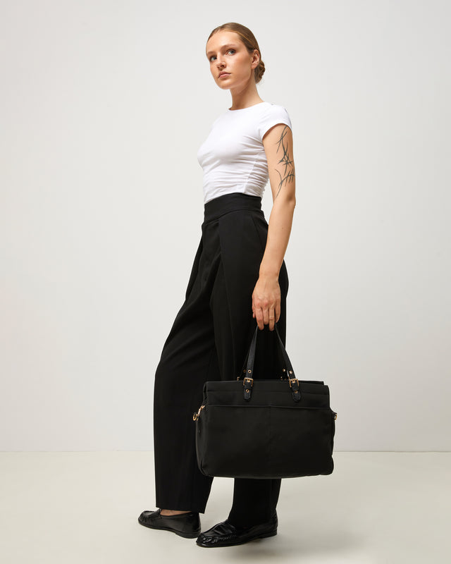 Basiliso 13.3-inch nylon laptop bag in a shopper style