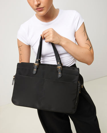 Basiliso portaordenador estilo bolso shopper en nylon 13.3 pulgadas 