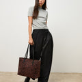 Belbu bolso shopper grande efecto ante animal print 