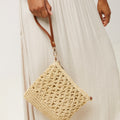 Blumi bolso bandolera efecto rafia con asa de mano e bandolera extraíble 
