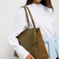 Caton bolso shopper grande efecto ante 