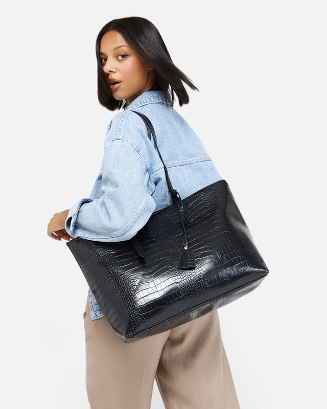 Borsa Porta Laptop Donna In Tela Cerata Con Stampa Fiori E Pois - Valigetta Impermeabile 40x28cm - Foto 1