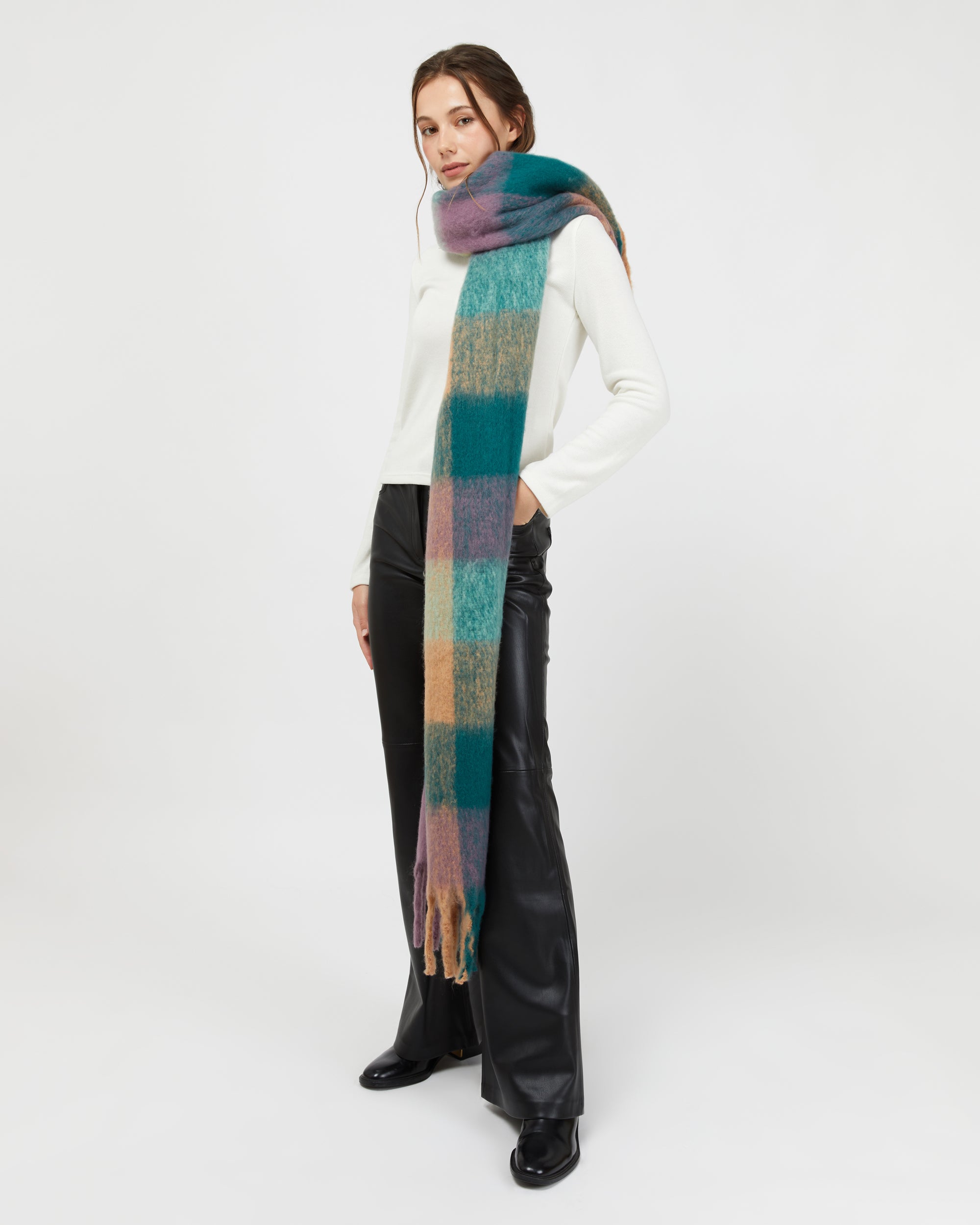 Scarf Sciarpa A Righe Sciarpa Lurex Argento Sciarpa A Righe Lurex
