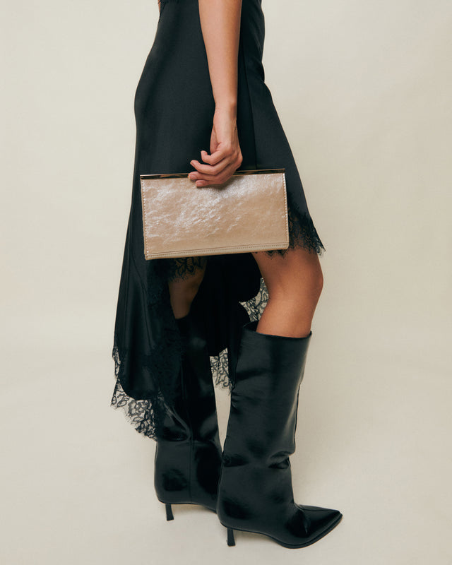 Imel mala de festa pequeno com manípulo a tiracolo de corrente 