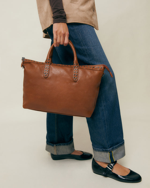 Kalani bolso tote con asa bandolera y detalles metálicos