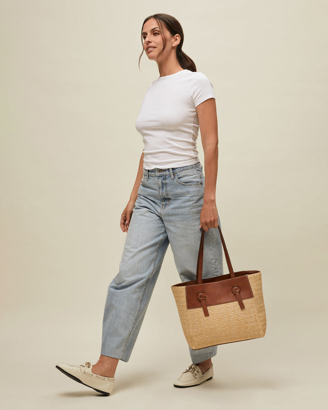 Not bolso shopper efecto rafia