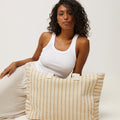 Playa Bolsa para la playa grande con estampado jacquard 