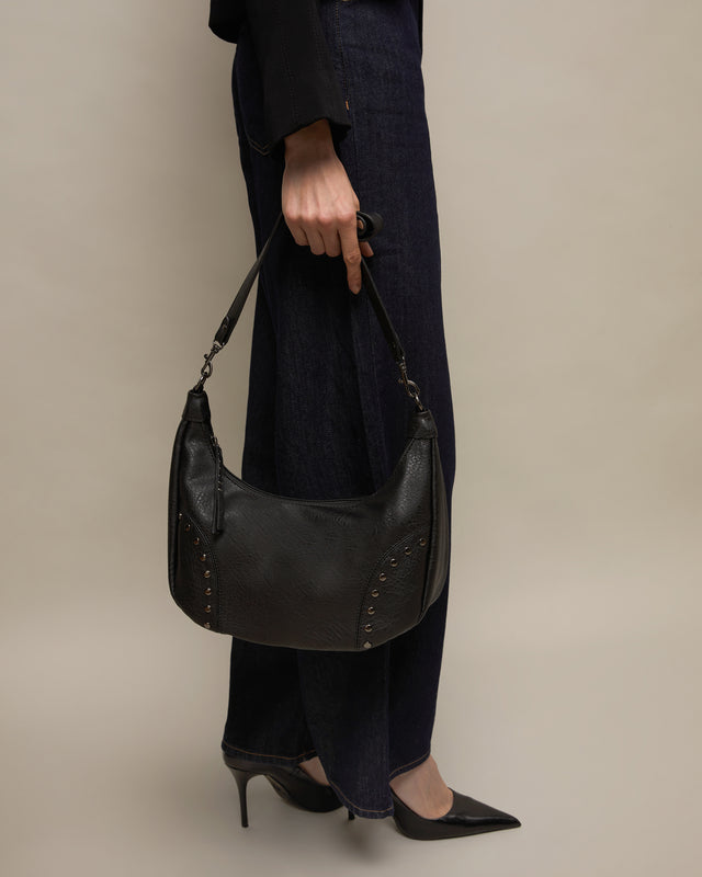 Serenitys sac à bandoulière avec détails métalliques 